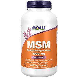 NOW Supplements, MSM (Methylsulfonylmethane) 1,000 mg, Joint Health*, 240 Veg Capsules Latest Collections Cheap Pice