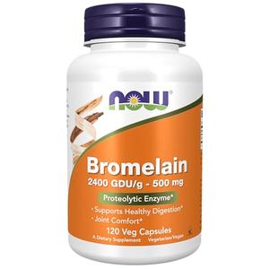 NOW Supplements, Bromelain (Natural Proteolytic Enzyme) 2,400 GDU/g - 500 mg, Natural Proteolytic Enzyme*, 120 Veg Capsules Sale Visa Payment