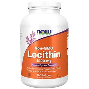 NOW Supplements, Lecithin 1200 mg with naturally occurring Phosphatidyl Choline, 400 Softgels Sale Real