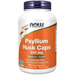 NOW Supplements, Psyllium Husk Caps 500 mg, Non-GMO Project Verified, Natural Soluble Fiber, Intestinal Health*, 500 Veg Capsules In China Cheap Pice