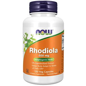 NOW Supplements, Rhodiola 500 mg, 120 Veg Capsules For Nice
