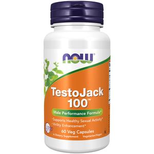 NOW Foods Supplements, TestoJack 100 with LJ100, a potent standardized extract of Tongkat Ali (Eurycoma longifolia), Tribulus and ZMA, 60 Veg Capsules Fashionable Sale Online