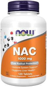 NOW Foods Supplements, NAC (N-Acetyl-Cysteine) 1,000 mg, Free Radical Protection*, 120 Tablets Buy Cheap Cheap