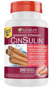 OProCyn Tru Nature Cinsulin Advanced Strength Cinnamon Extract 500mg, 200 Vegetarian Capsules Sale Cheap Online