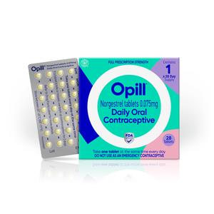Opill, Daily Oral Birth Control Pills, Over-The-Counter Progestin-Only Contraceptive, FDA-Approved & Estrogen-Free, 28 Count Perfect Sale Online