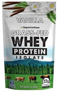 Opportuniteas Vanilla Whey Protein Powder - Grass Fed Whey Isolate Real Sugar & Vanilla Flavor - Perfect for Shakes, Smoothies, Drinks, Cooking & Baking - Non GMO & Gluten Free - 1 lb Looking For Cheap Pice