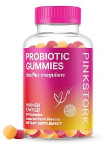 Pink Stork Probiotic Gummies for Prenatal & Postnatal Women - Probiotics for Digestion, Morning Sickness, pH Balance, Gut Health, Immune Support - 60 Sugar-Free Probiotics - 5 Billion CFUs Classic For Sale