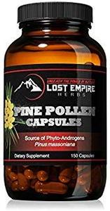 Pine Pollen Capsules - Non-Irradiated! - Nootropic Herb Packed with Amino Acids and Vitamin C - Great for Hair/Skin Care - Vegan, Paleo, and Keto Friendly, Gluten Free (150 Ct) Clearance Sast