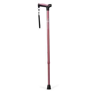 Adjustable Derby Handle Cane with Reflective Strap, Rose Where To Buy Low Pice