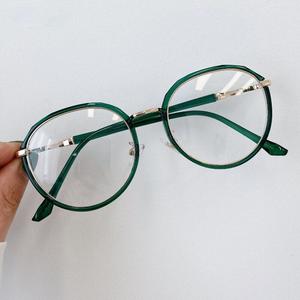Vintage Anti Blue Light Glasses Plain Eyeglasses Women Men Eyewear Frame Irregular Transparent PC Goggles Cheap Pick A Best
