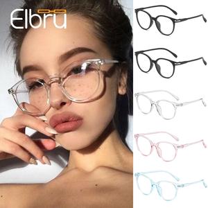 Elbru Optical Eye Glasses Frames for Women Men Ultralight Eyeglasses Frame Female Male Transparent Black Pink Blue oculos Free Shipping Finishline