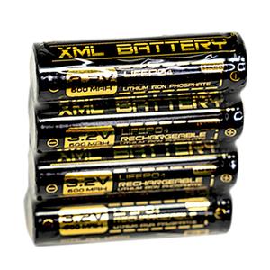 (4 Pack) 3.2v 600mAh AA LiFePO4 Lithium Rechargeable Battery for Outdoor Solar Lights Discount Supply