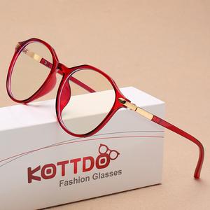 KOTTDO Vintage Round Eyeglasses Frame Women Classic Anti-blue Light Eye Glasses Frames for Men Plastic Spectacle Frame Finishline