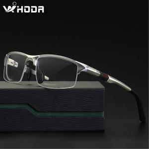 WIHODA Aluminum Magnesium Sportss Men's Glasses Frames , Outdoor AL-MG Spring Hinge Eyeglasses Glass Frame for Myopia F3121 Cheap Nicekicks