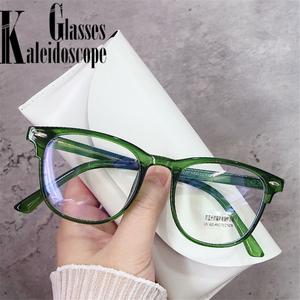 Blue Light Blocking Computer Glasses Frame Women Men Optical Prescription Spectacle frames Transparent Green Fake Eyeglasses Low Cost For Sale