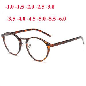 Men Women Round Myopia Glasses With Degree Retro Plastic Frame Prescription Eyeglasses Diopter 0 -1.0 -1.5 -2.0 -2.5 To -6.0 Cheap Sale How Much
