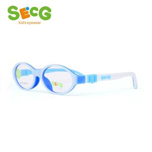 SECG Round Soft Flexible Children Frame Baby Cute Detachable Prescription Glasses for Sight Myopia Frame Gafas Spectacles Inexpensive Sale Online