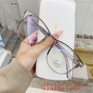 Transparent Finished Myopia Glasses Women Men Student Prescription Shortsighted Eyeglasses -1.5 -2.0 Glasses with diopters minus Sale Exclusive