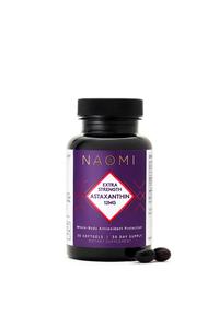 NAOMI Extra Strength Patented Astaxanthin 12mg Supplement from Alaskan Algae - Natural Support for Skin & Eye Health, Joint Support - Non-GMO, Gluten Free, 30 Softgels - 1 Month Supply Pre Order