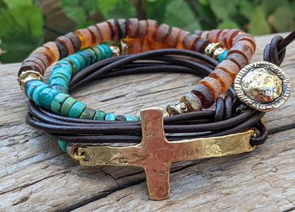 Turquoise & Rath Baltic Amber Wrap Bracelet Cheap Factory Outlet