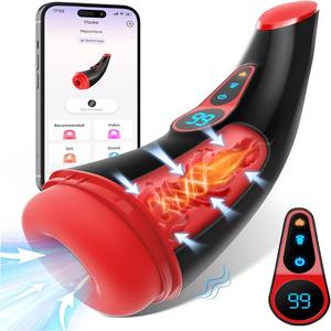 3 in 1 Male Masturbator Sucking Vibarting Heating with App Control Amazon Sale Online