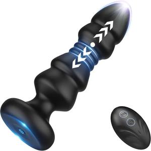 A-Play Butt Plug Vibrator With 5 Vibrating & Thrusting Modes 5.9 Inch Free Shipping Pay With Visa