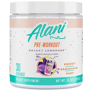 Alani Nu Pre Workout Powder Galaxy Lemonade | Amino Energy Boost | Endurance Supplement | Sugar Free | 200mg Caffeine | L-Theanine, Beta-Alanine, Citrulline | 30 Servings Amazon Cheap Online
