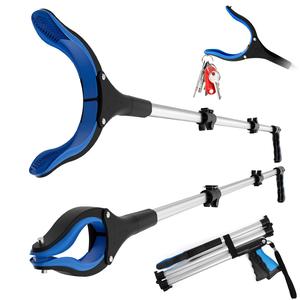 ALFELE Reacher Grabber Pickup Tool 2 Pack, 43" Foldable Grabbers for Elderly Grab It Reaching Tool with 4" Wide Jaw, 360 Rotating Head, Ergonomic Handle, Grabber Tool for Trash Pick Up Stick Official Sale Online