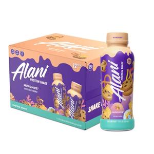 Alani Nu Protein Shake, Ready to Drink, Naturally Flavored, Gluten Free, Only 140 Calories with 20g Protein per 12 Fl Oz bottle (Munchies, 12 Pack) Cheap Brand New Unisex