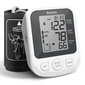 Alcedo Blood Pressure Monitor for Home Use, Accurate Upper Arm BP Machine with Large Cuff, Alarm Reminder, 2 x 120 Memory, Talking Function, FSA/HSA Eligible Discount Cheapest Pice