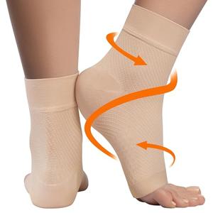 KEMFORD Ankle Compression Sleeve - 20-30mmhg Open Toe Compression Socks for Swelling, Plantar Fasciitis, Sprain, Neuropathy - Brace for Women and Men Countdown Package Online