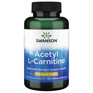 Acetyl L-Carnitine 500 mg 100 Caps by Swanson Premium Free Shipping Shop