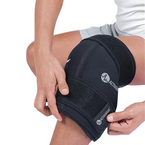 ActiveWrap - Knee Ice Pack Wrap with Compression and 2 Reusable Large Heat and Cold Packs. PT-Designed for Knee and Leg Pain Relief and Knee Recovery. Sm/Md Free Shipping Cost