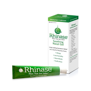 Rhinase Allergy Relief Lubricating Nasal Gel Dual Salt, Steroid-Free Formula for Moisture & Comfort | Ideal for Swimmers and CPAP or oxygen therapy users | Safe for Children | 1 oz 2025 New