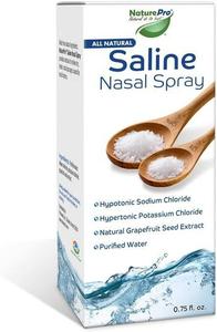 NaturePro All Natural Saline Nasal Spray, 0.75 fl. oz., Kosher, Dual Salt Moisturizing Formula Explore
