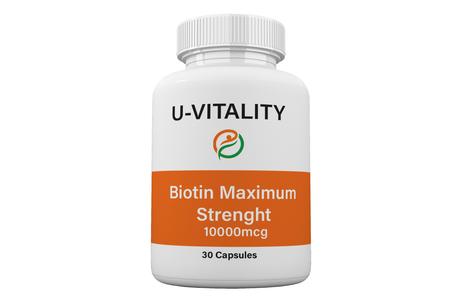 Biotin Vitamins Capsules 10 000 mcg, High potency for Hair, Skin, Nails Clearance Newest