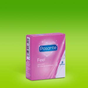 Pasante Feel Condoms 3 Pack Outlet Great Deals
