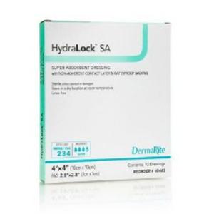 Dermarite HydraLock 60440 Super Absorbent Dressing, 4 x 4 Inch, 10/BX Cheap Sale Choice