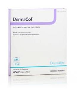 DermaRite DermaCol 00303E Collagen Dressings, 4 x 4 Inch 10/BX Browse For Sale
