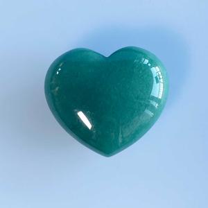 Green Aventurine crystal 4cm stone heart Pay With Visa For Sale