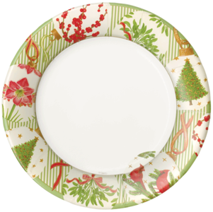 Botanical Ornaments Caspari Salad/Dessert Plates Very Cheap Sale Online