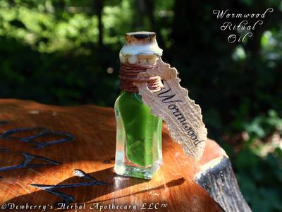 WORMWOOD Traditional Witches Ritual Potion Oil. Honour Artemis, Diana, Iris, Love Magick, Warding Free Shipping Manchester