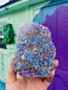 Moonbeam Aura Amethyst cluster no.1 super sparkly!! Buy Cheap The Cheapest