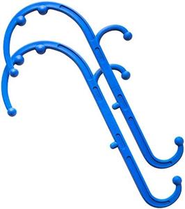LiBa Back and Neck Massager - Trigger Point Massage Tools for Pain Relief and Manual Massage Hook Therapy Handheld Back Neck Shoulder Massager Blue - 2-Pack Gift for Women & Men Cheap Sale Cheap