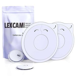 Lexcam Adhesive Freestyle Libre 3 Sensor Covers Pack of 20 Patches, not for Libre 2, Waterproof, Transparent Cover w/Hole in Middle for Continuous Glucose Monitoring Device, Sensor is NOT Included Enjoy Online