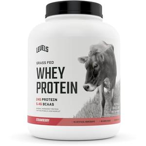 Levels Grass Fed 100% Whey Protein, No Hormones, Strawberry, 5LB Sale 2025