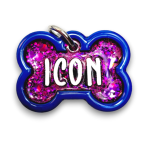 Royal Blue Tag with Candy Magenta Fill Shop For Sale