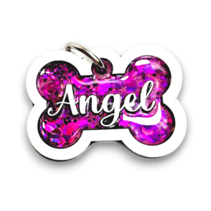 White Tag with Candy Magenta Fill Cheap Fake