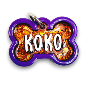 Purple Tag with Burnt Orange Fill Cheap Official