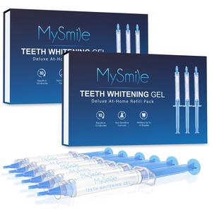 MySmile Teeth Whitening Gel Refills Pack, 6 Non-Sensitive Teeth Whitening Gel Pen, Teeth Whitener Dental Grade Tooth Whitening Gel for Tray, 10 min Fast Result Whitening Clearance Fashionable